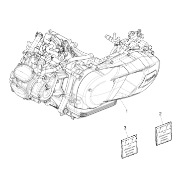 Moteur complet : Vespa GTS 125 4T E4 ABS 2019 (EMEA)