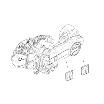 Moteur complet Vespa Sprint 4 temps 3 soupapes (injection euro5 IGET)