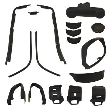 Kit complet de moulage/coiffage Vespa Sprint noir taille 8 pièces (à partir de 2018)