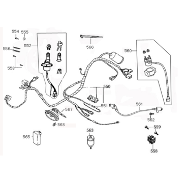 Faisceau de fils à douille Edwards Maple V50-2 anthracite mat