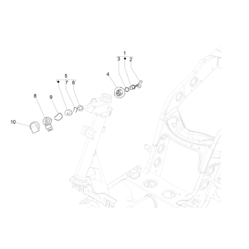 Serrure de contact Piaggo Zip 4 temps (injection euro4 IGET)