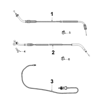 Controls and cables Peugeot Django 125 EFI E4 2018-2020