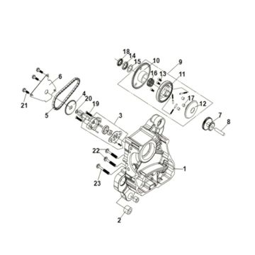 R crank case-oil pump assy Sym Symphony ST 125i LC E5