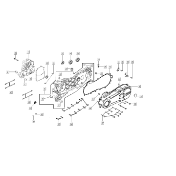 Carter Kymco People S 50i E4 Gris mat