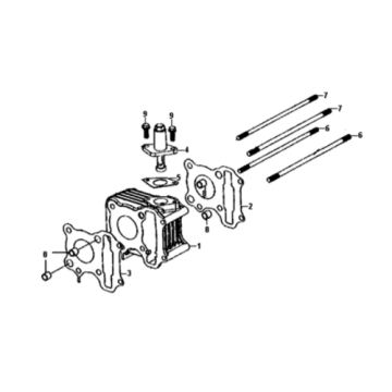 Joint d'embase Joint Jauge d'Huilesym Fiddle II euro4 (WH-006) Blanc
