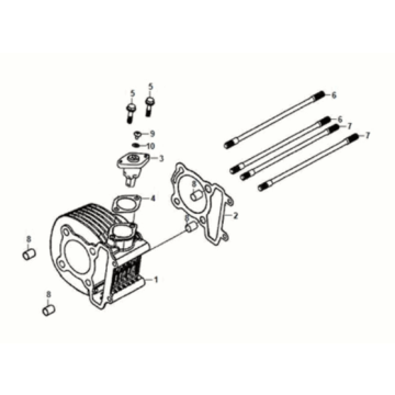 Cylinder Sym Fiddle IV 125i AC CBS E5 2020-2021