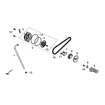 Couvre-culasse/Chaîne de distributionSym Joymax 125I ABS