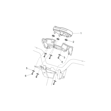 Tableau de bord Aprilia SR 50 H2O ie+carb 2004-2009