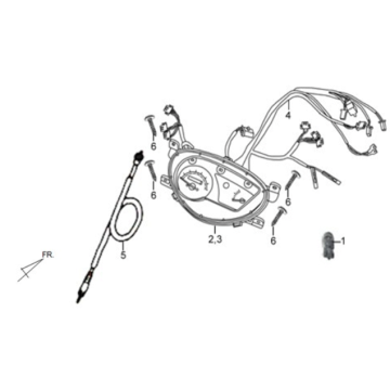 Tableau de bord/câble de compteur/faisceau de câbles Sym X'PRO 125