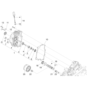 Couvre volant magnétique Piaggio MP3 300LT Sport 2009-2014