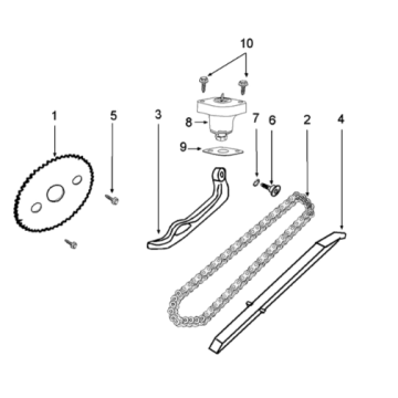 Distribution Peugeot Django 125 EFI E4 2018-2020