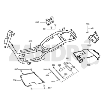 Pièces diverses BTC Riva Sport bleu foncé