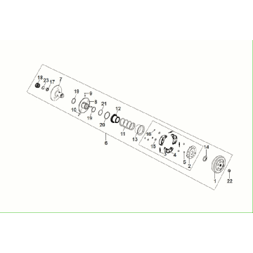 Embrayage - Boîtier d'embrayage Sym Fiddle ll Euro 5