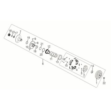 POULIE MOTORISÉE ASSY Sym Jet 14 50I E5