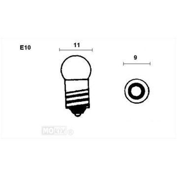 Ampoule 6 Volts/ 4 Watt E10