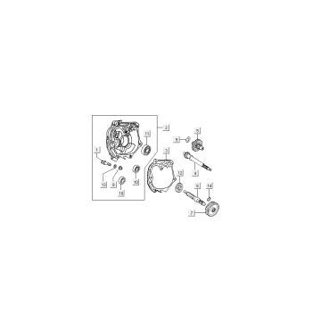 carter de transmission finale Kymco Dink LC 2 temps argent