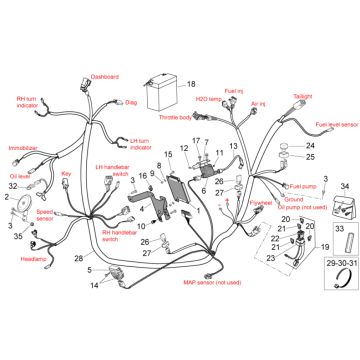 Système électrique I Aprilia SR 50 H2O ie+carb 2004-2009