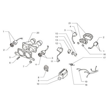Pièces électriques Beta Ark-k LC bleu 2004 2 temps