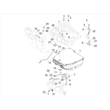 Pièces électriques de la Vespa Elettrica 25/KMH SCH E5 2021 (EMEA)