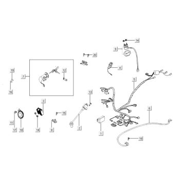 Pièces électriques Kymco Like 125cc