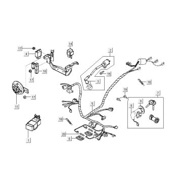 Pièces électriques Kymco Vitality 4t ac anthracite