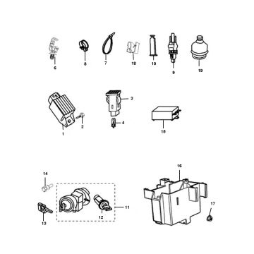Pièces électriques Peugeot Ludix one 2 temps