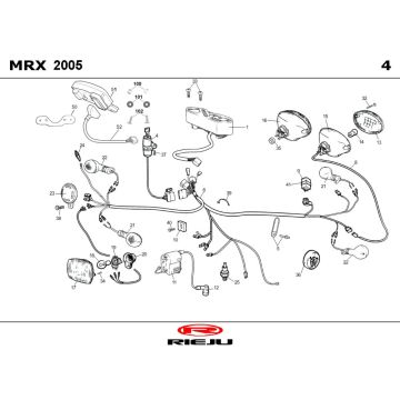 Pièces électriques Rieju MRX bleu 2006 2 temps