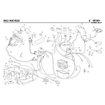 Pièces électriques Rieju Rs2 rouge 2005 2 temps