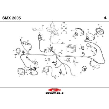 Pièces électriques Rieju SMX bleu 2006 2 temps
