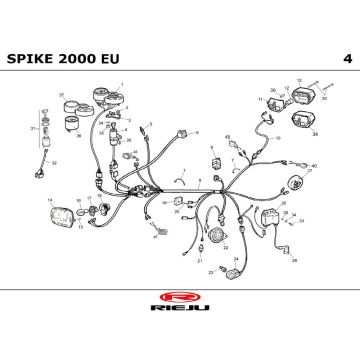 Pièces électriques Rieju Spike 50 2T LC gris 2001