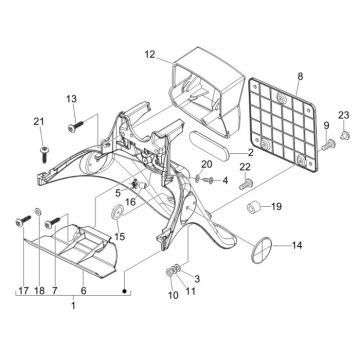 Bulle latérale Piaggio Fly 4 temps