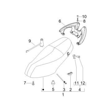 Selle Piaggio Fly 4 temps