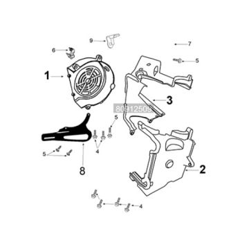 Engine cover Peugeot Tweet 125i E5 FL 2023-2025