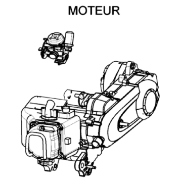 Moteur : Django 50 4T Evasion