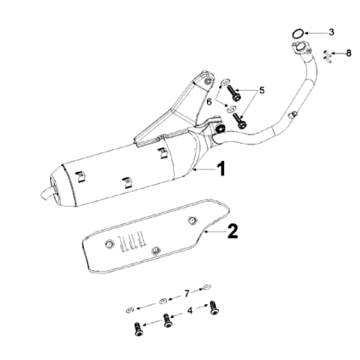 Système d'échappement Django 50 4T Evasion