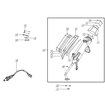 Pot d'échappement Kymco Agility 16+ 4T 150I E4