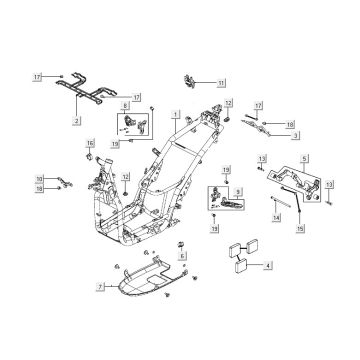 Cadre Kymco People S 150i 4T AC Euro 4