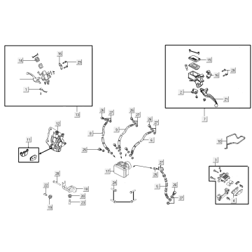Système de freinage Kymco New Like 150I E4