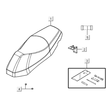 Selle de copain Kymco Agility 16+ 4T 150I E4