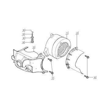 Housse de ventilateur Kymco MXU 50