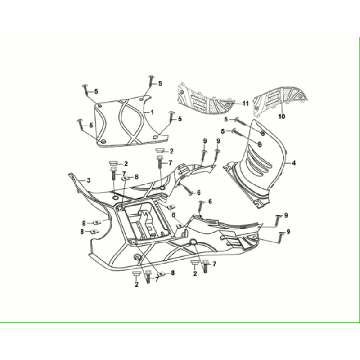 Treepklank - Couvercle de batterie Euro 5 pour Sym Fiddle ll