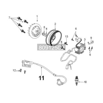 Flywheel magneto Peugeot Tweet 125i E5 FL 2023-2025