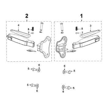 Footrest Peugeot Django 125 EFI E4 2018-2020