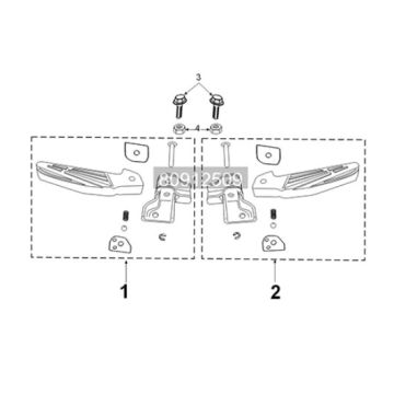 Footrest Peugeot Tweet 125i E5 FL 2023-2025