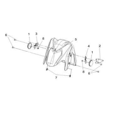 FR. fender Sym Joymax Z 125 E4 BLACK (BK-001U)
