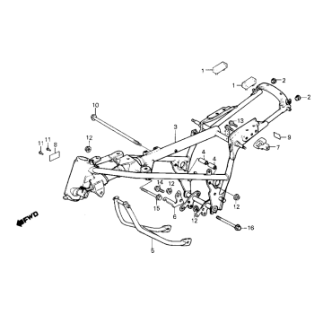 Châssis Honda MB50/MB80