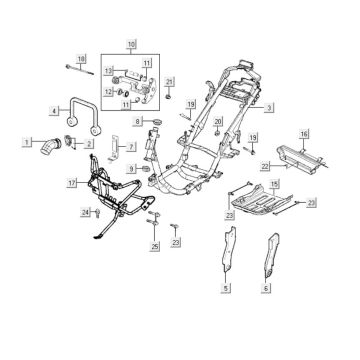 Cadre Kymco Grand Dink 250cc