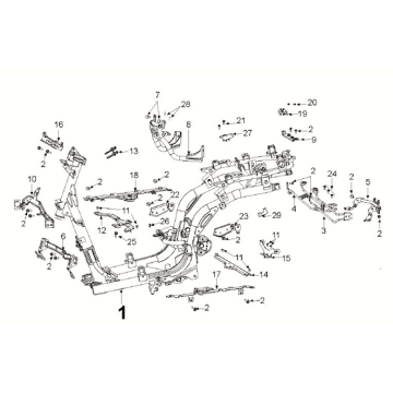 Châssis Peugeot Django 4 temps E5