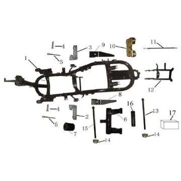 Eléments de cadre AGM LX noir