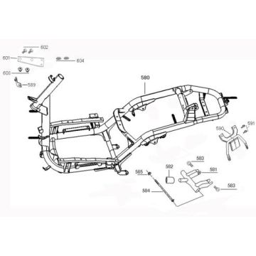 Pièces de cadre Benzhou ZN50QT-36 crème